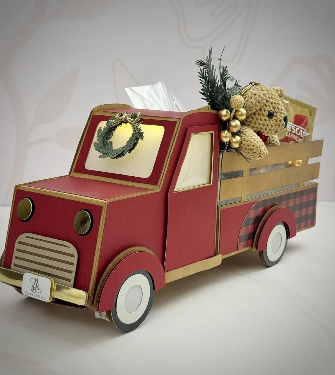 3D Christmas Truck Gift Box SVG (preview 6 of 6)