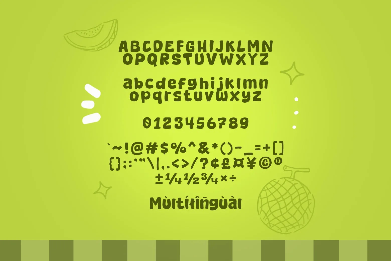 Melon Squishy - A Fun & Cozy Font (preview 6 of 6)