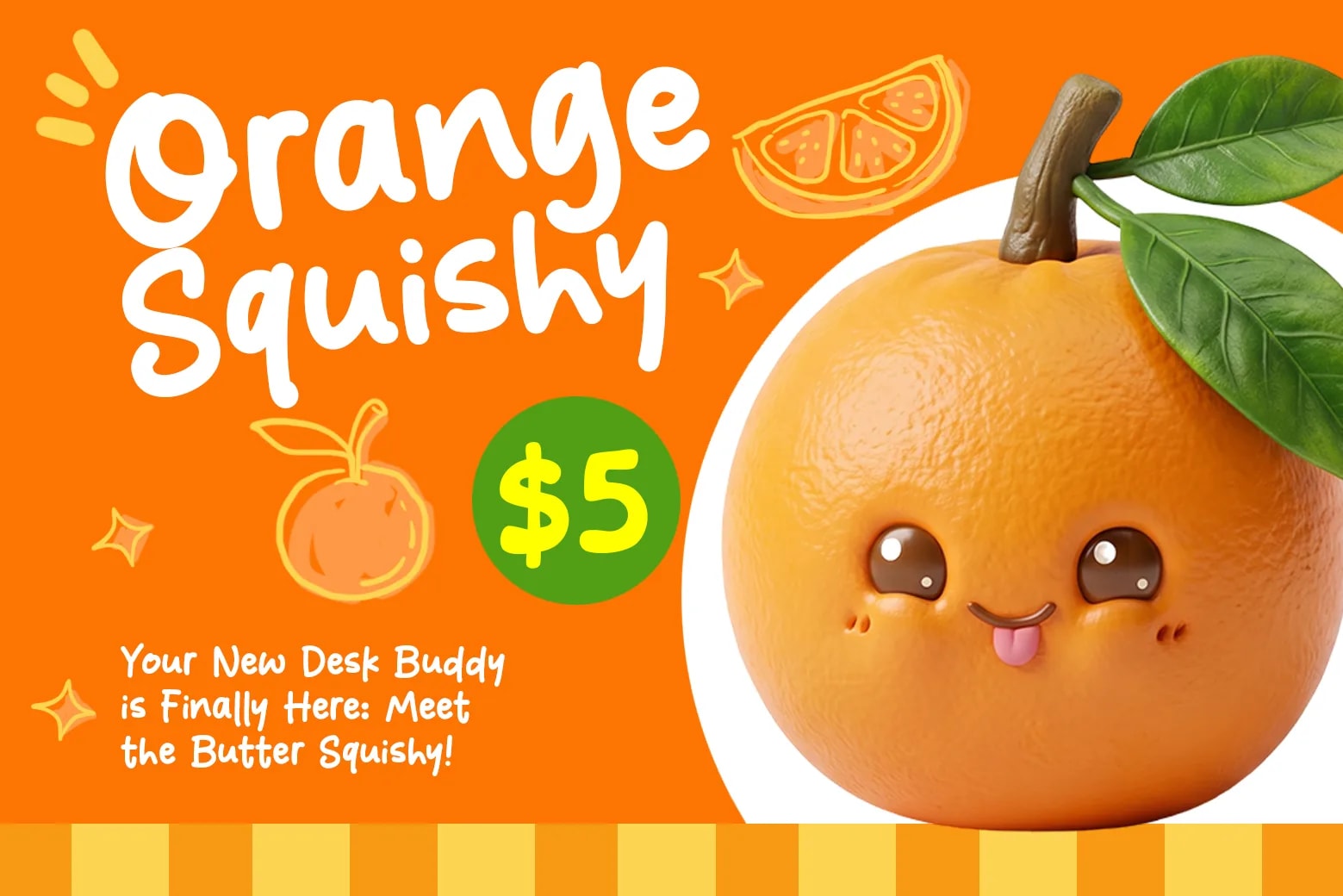 Orange Squishy - A Fun & Cozy Font (preview 2 of 6)