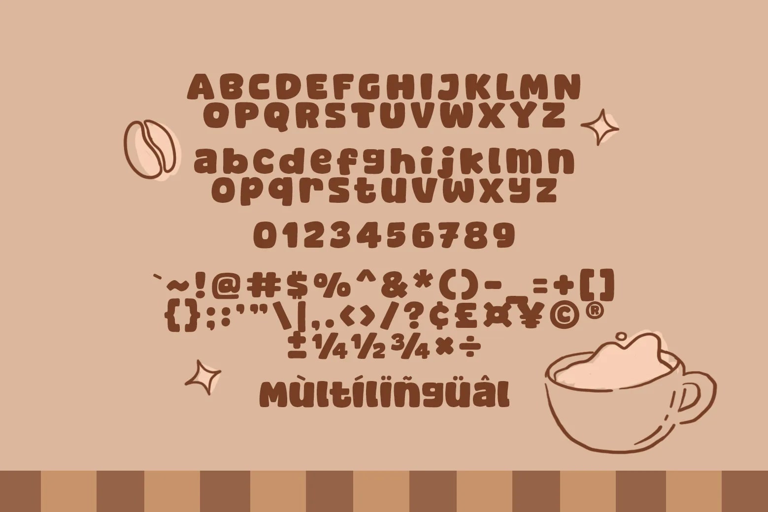 Mocha Squishy - A Fun & Cozy Font (preview 6 of 6)