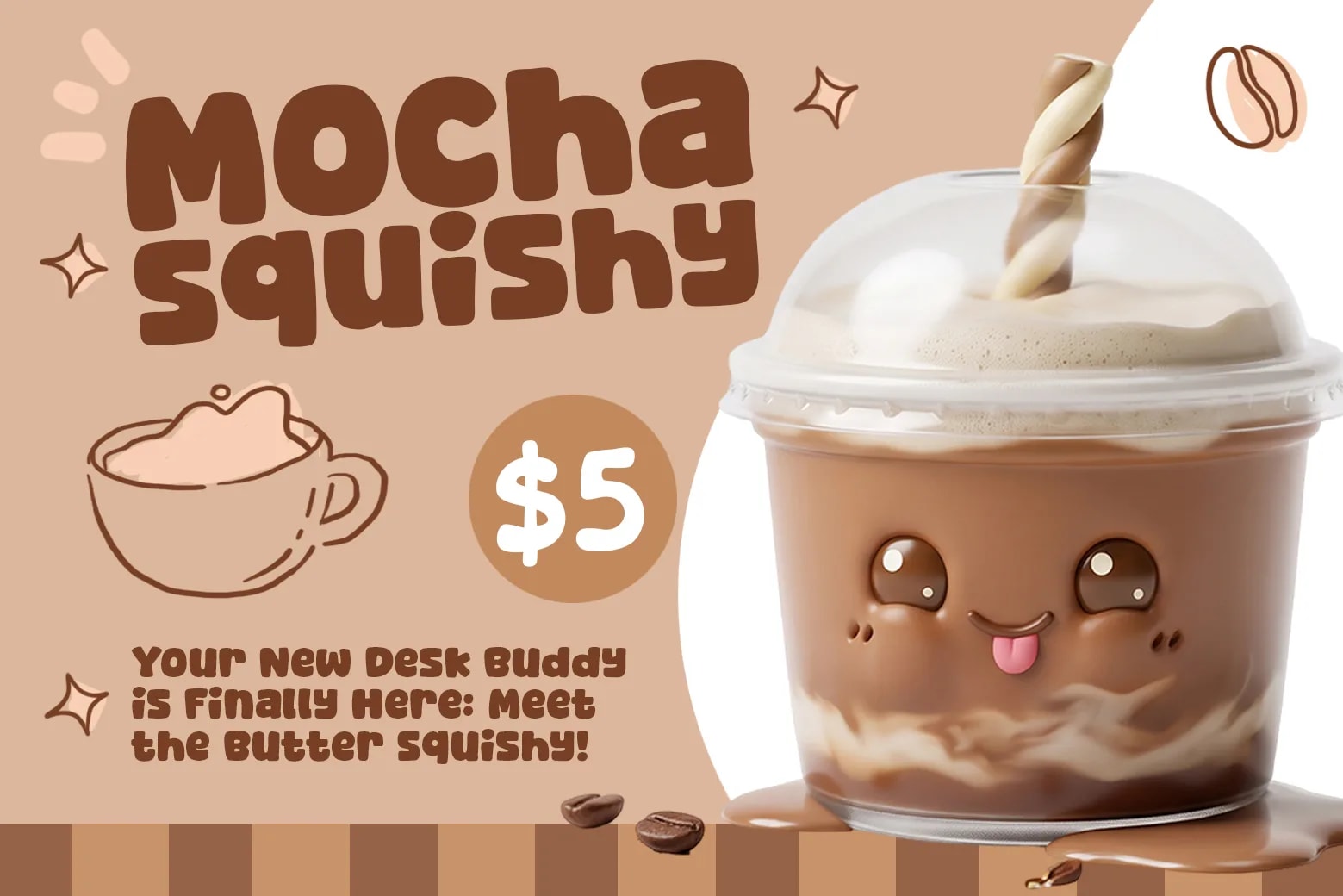 Mocha Squishy - A Fun & Cozy Font (preview 2 of 6)