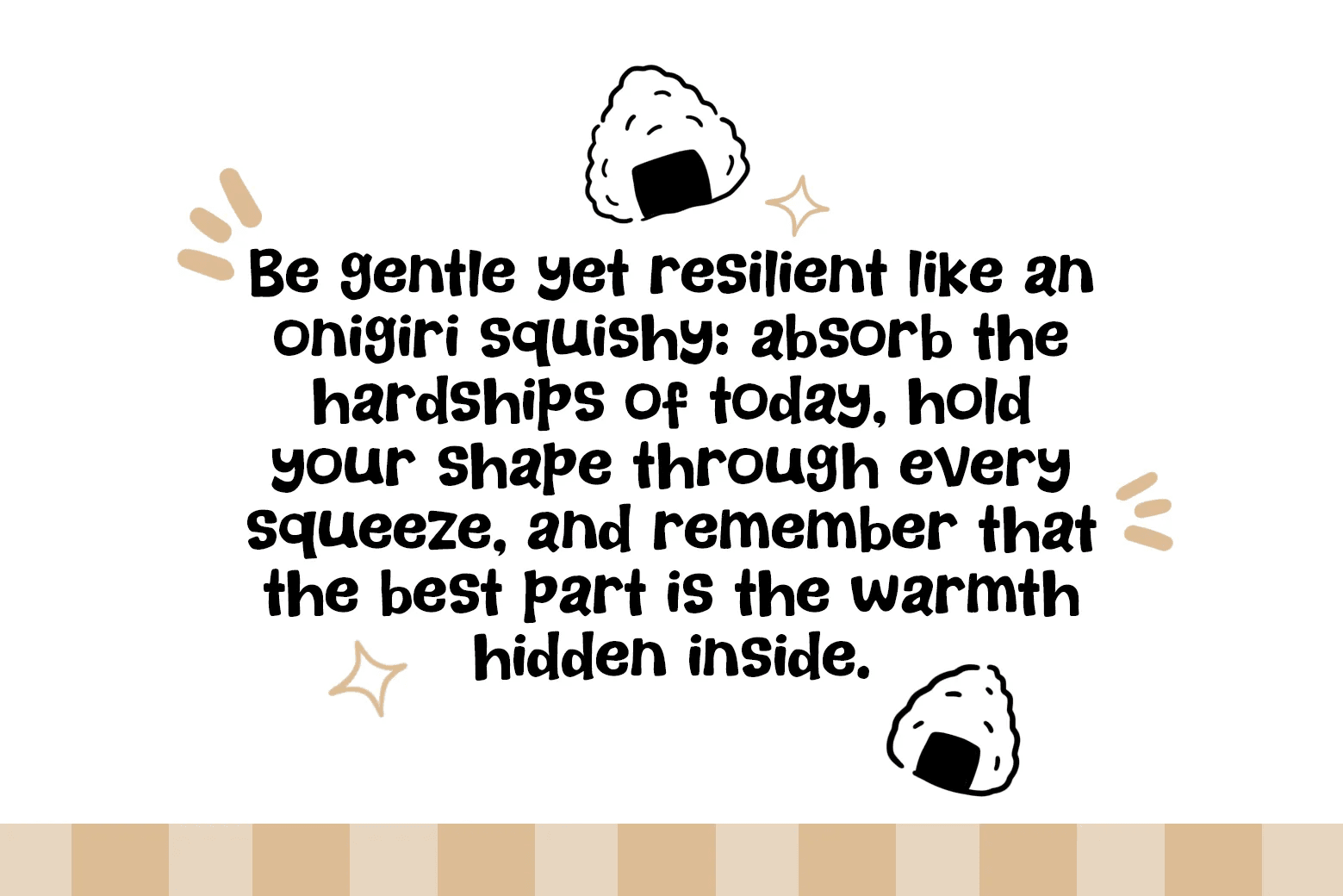 Onigiri Squishy - A Fun & Cozy Font (preview 3 of 6)