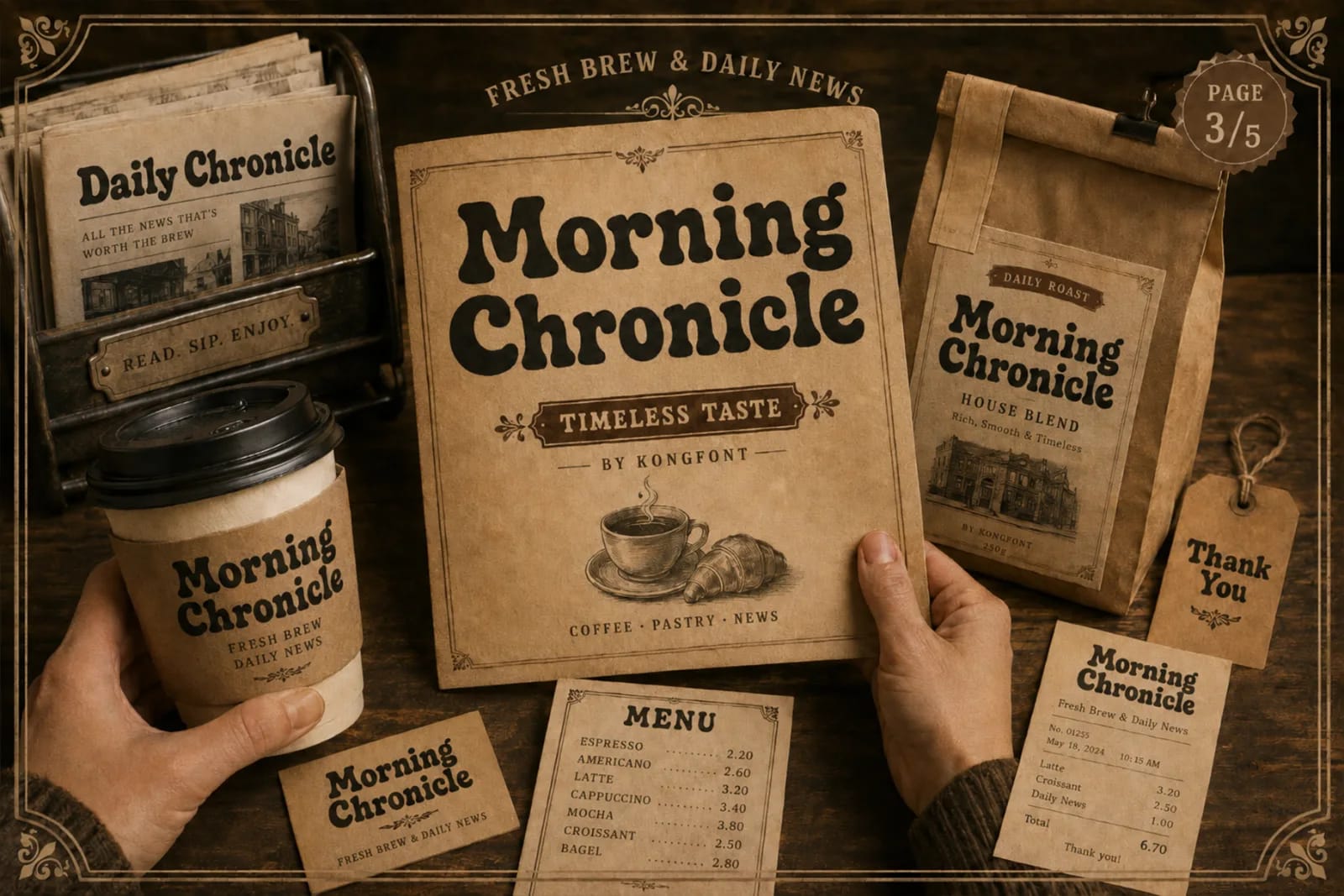 Vintage Gazette – Modern Vintage Retro Display Font (preview 3 of 5)