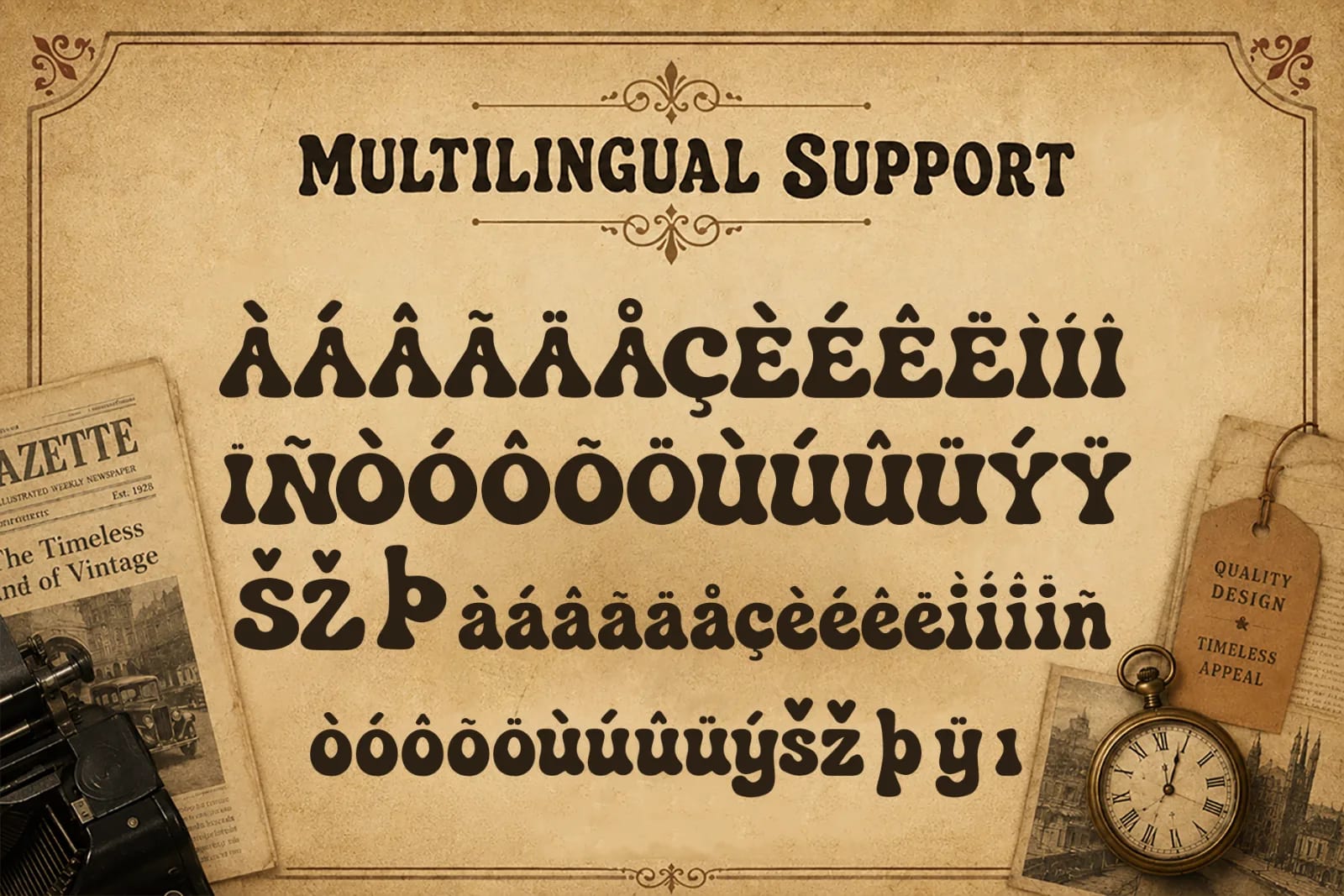 Vintage Gazette – Modern Vintage Retro Display Font (preview 5 of 5)