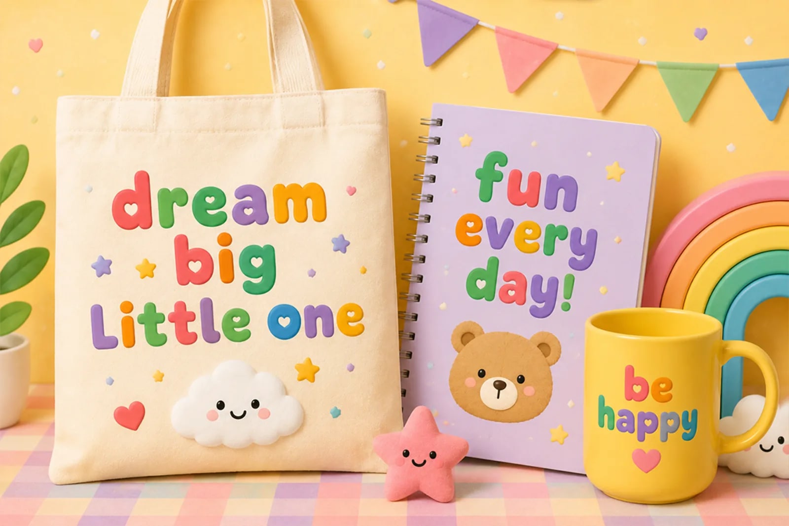 Puff Parade – Cute Bubbly Kids Display Font (preview 2 of 5)