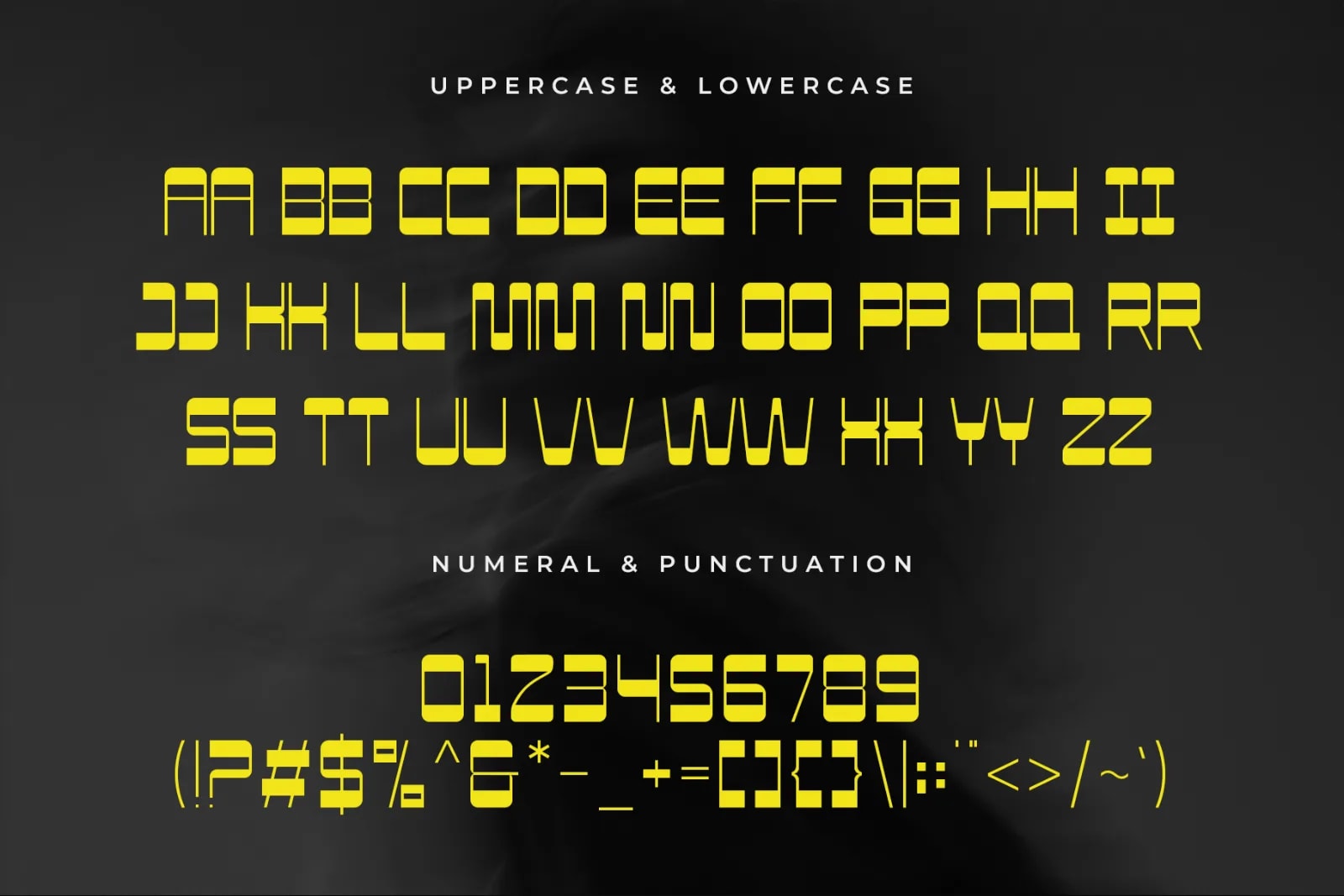 Zavero – Modern Geometric Display Font (preview 4 of 5)