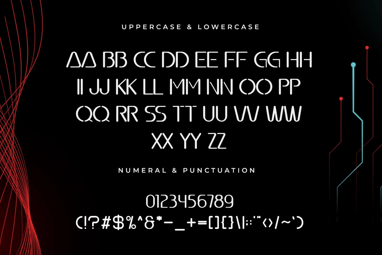 Axion – Modern Futuristic Geometric Display Font (preview 4 of 5)