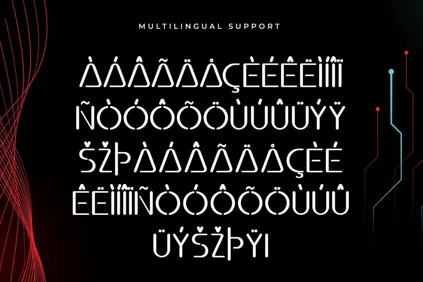 Axion – Modern Futuristic Geometric Display Font (preview 5 of 5)