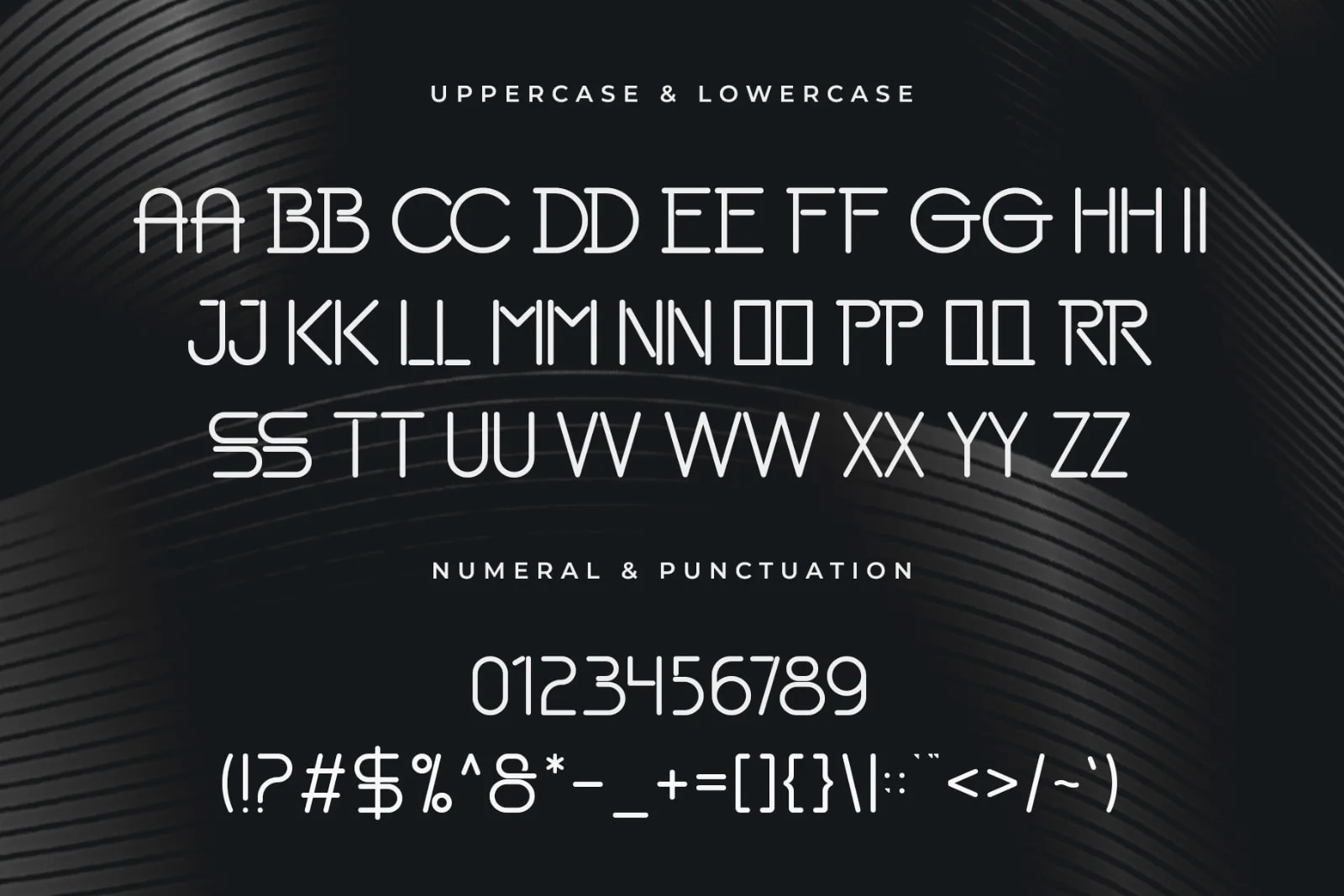 Crosbe – Modern Geometric Display Font (preview 4 of 5)