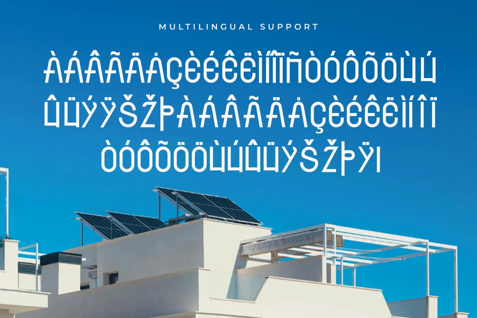 Zafflo – Modern Geometric Display Font (preview 5 of 5)
