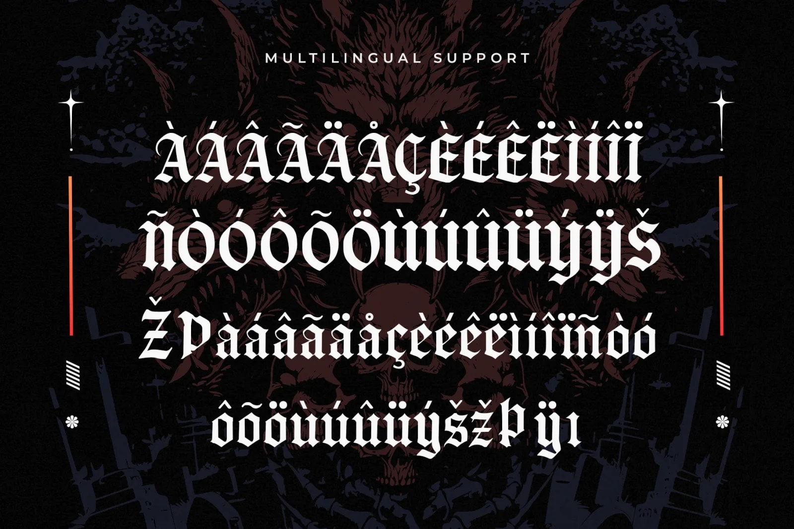 Black King – Modern Gothic Blackletter Font (preview 5 of 5)