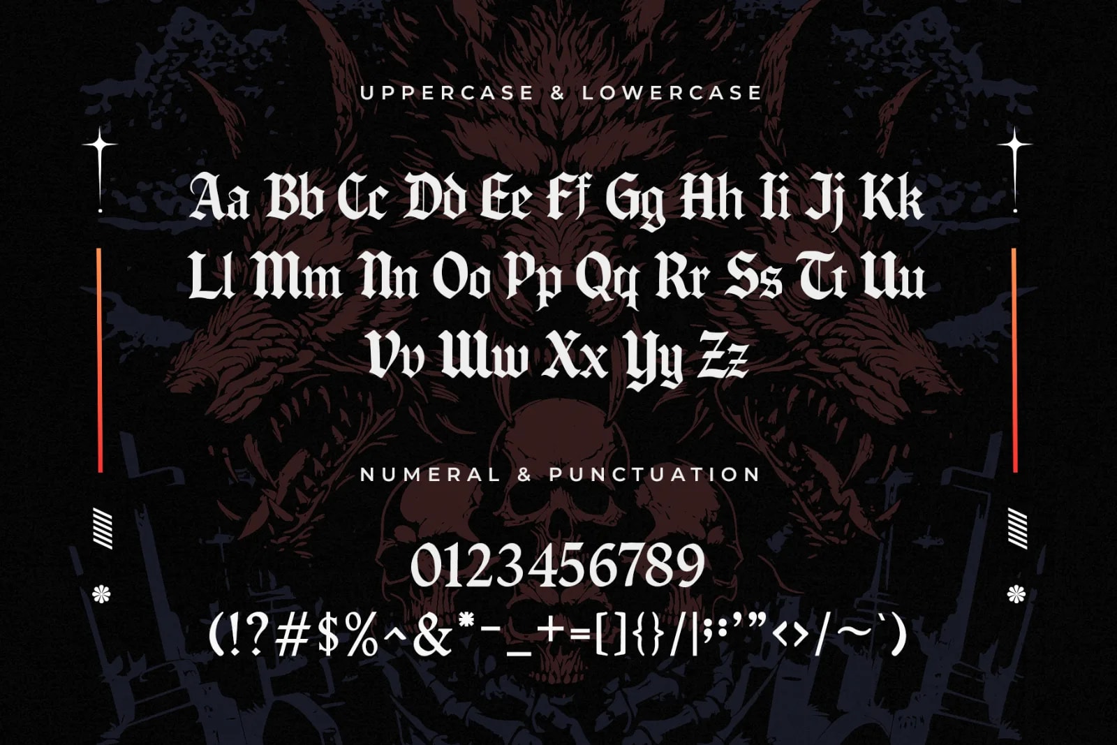 Black King – Modern Gothic Blackletter Font (preview 4 of 5)