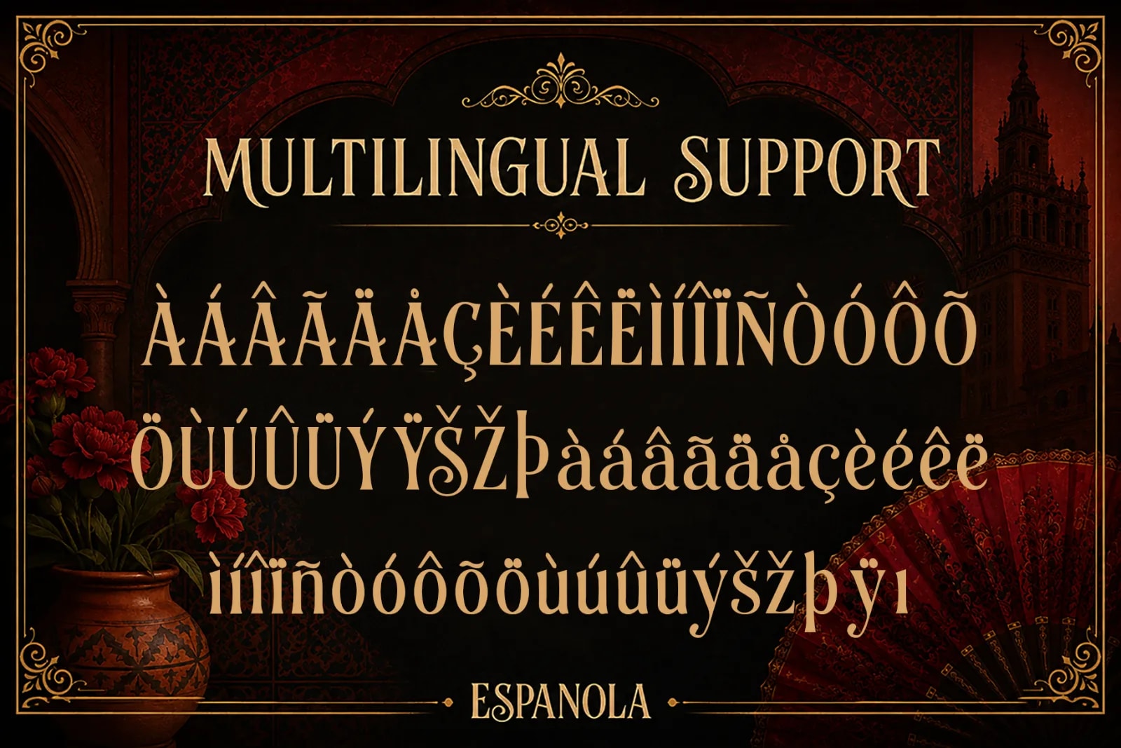 Espanola – Modern Spanish Elegant Display Serif Font (preview 5 of 5)
