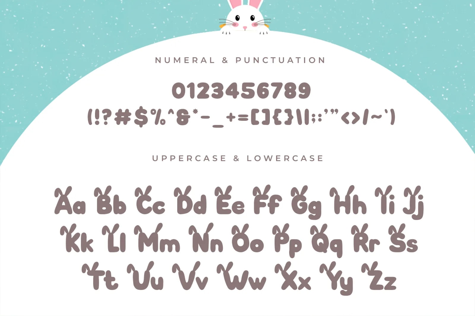 Bunny Gloff – Modern Kids Rounded Display Font (preview 4 of 5)