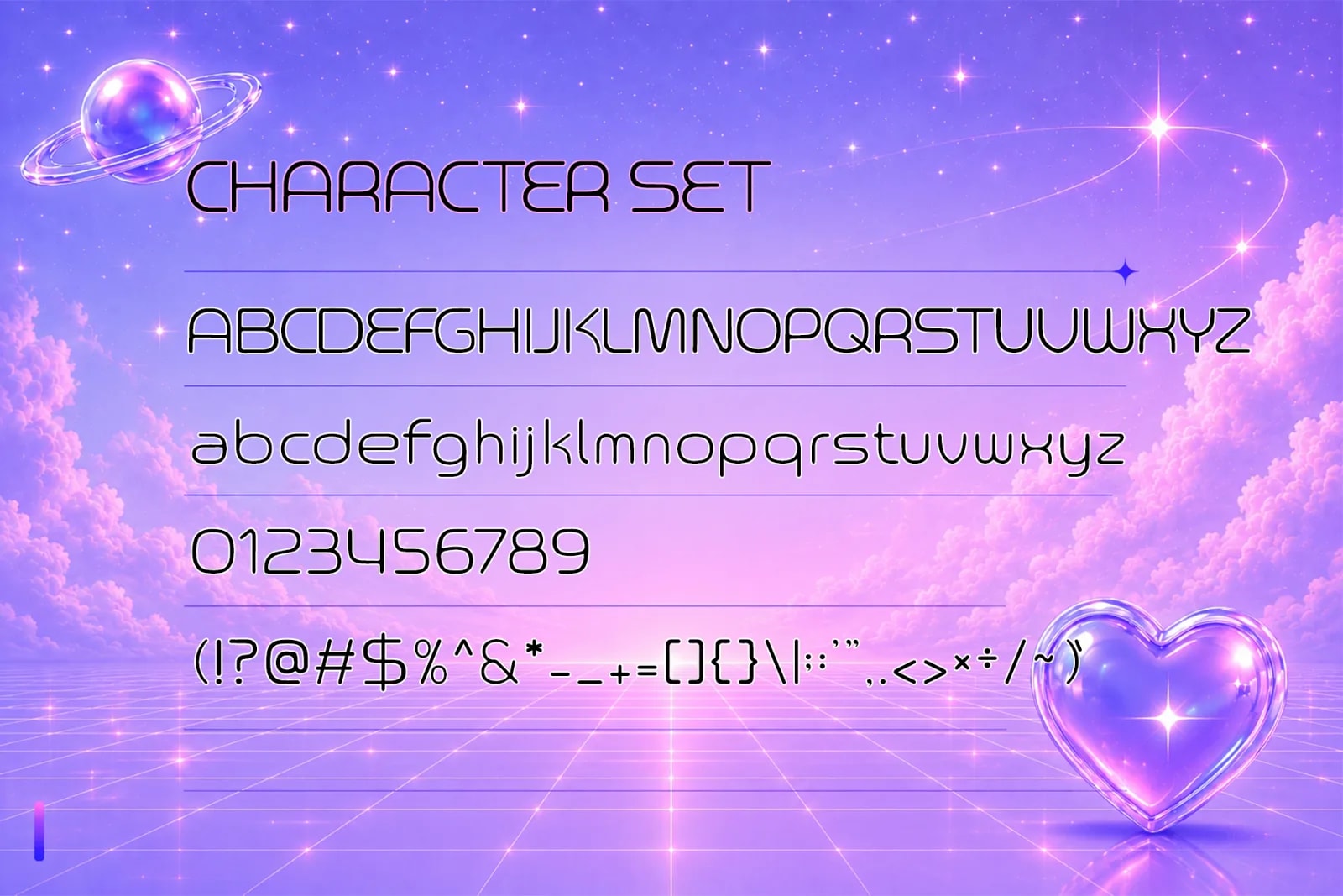 Soft Modem – Soft Y2K Futuristic Display Font (preview 4 of 5)