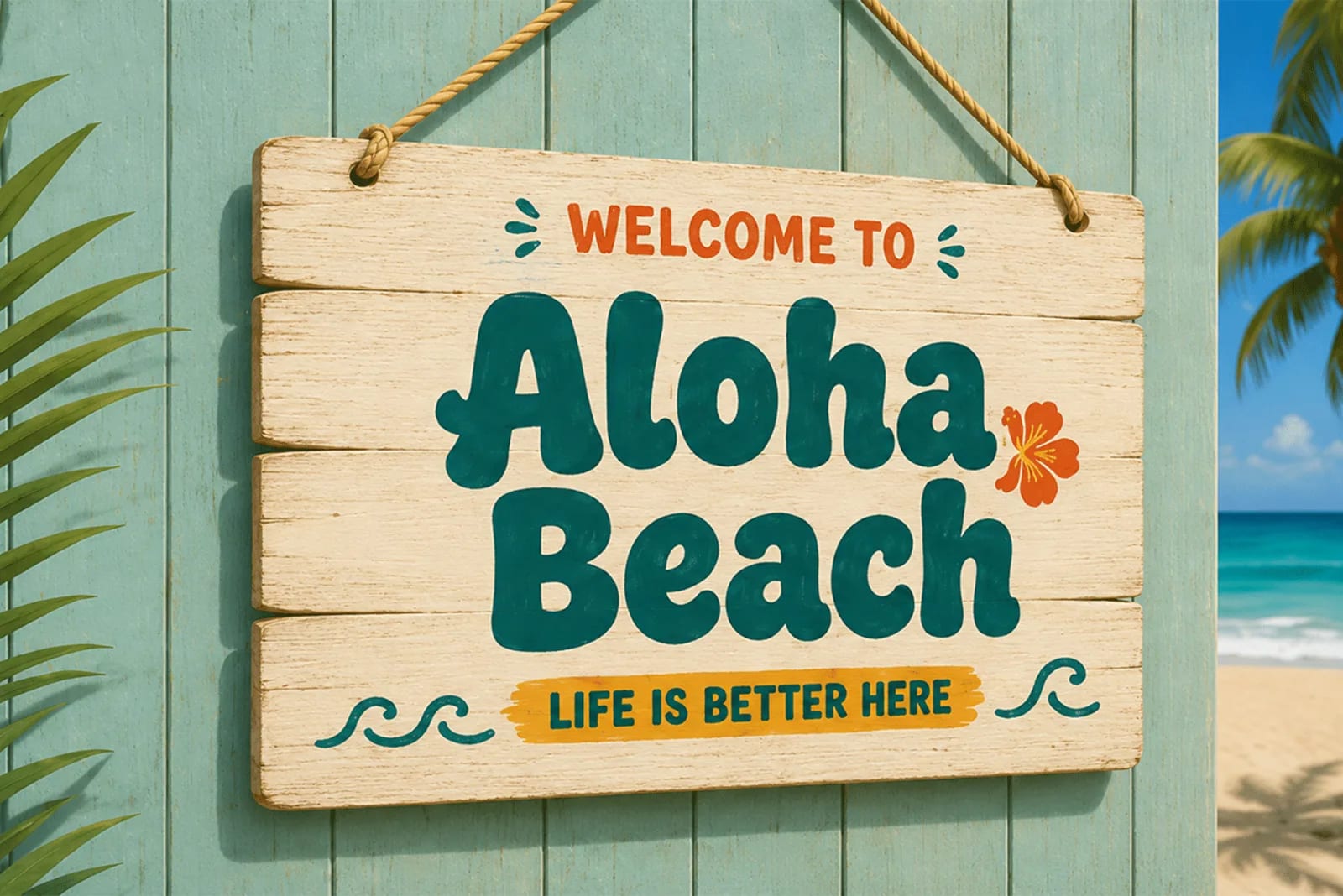 Aloha Vibes – Tropical Hawaiian-Inspired Playful Display Font (preview 3 of 5)