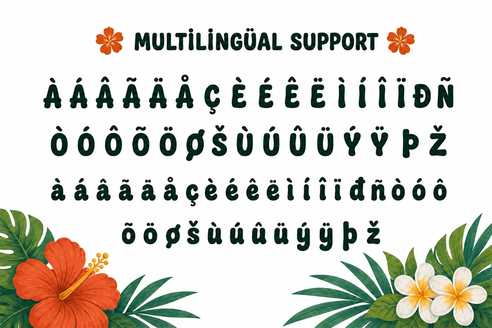 Aloha Vibes – Tropical Hawaiian-Inspired Playful Display Font (preview 5 of 5)