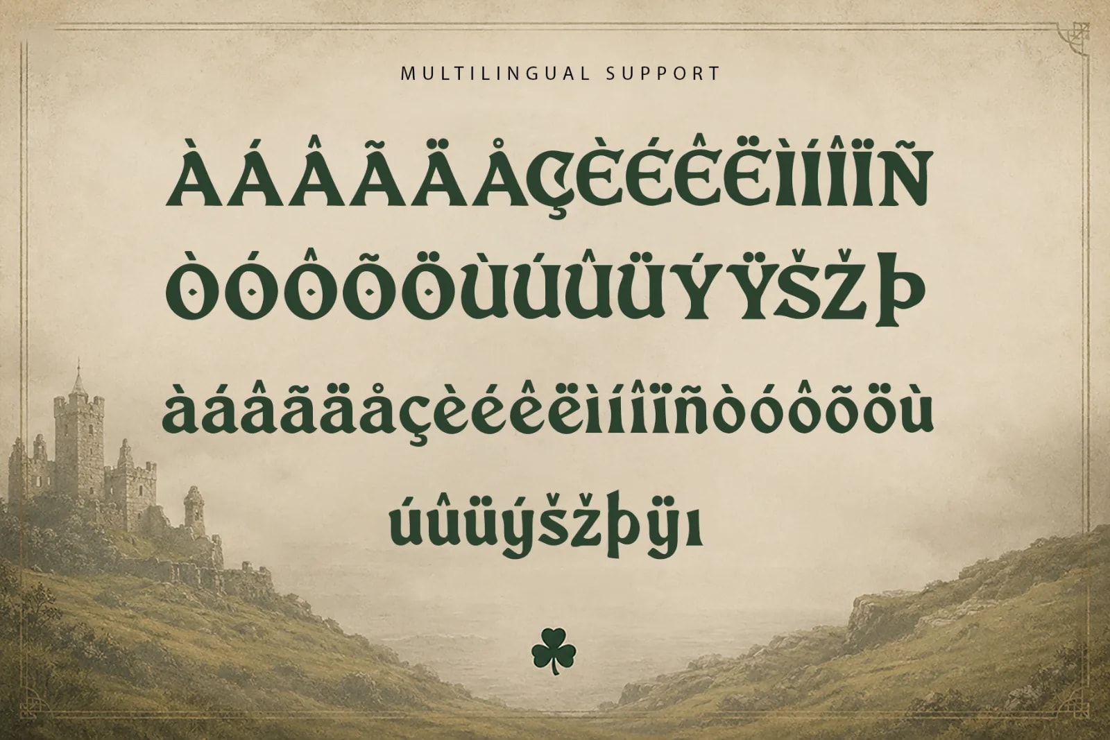 Emerald Isle – Irish Inspired Display Font (preview 5 of 5)
