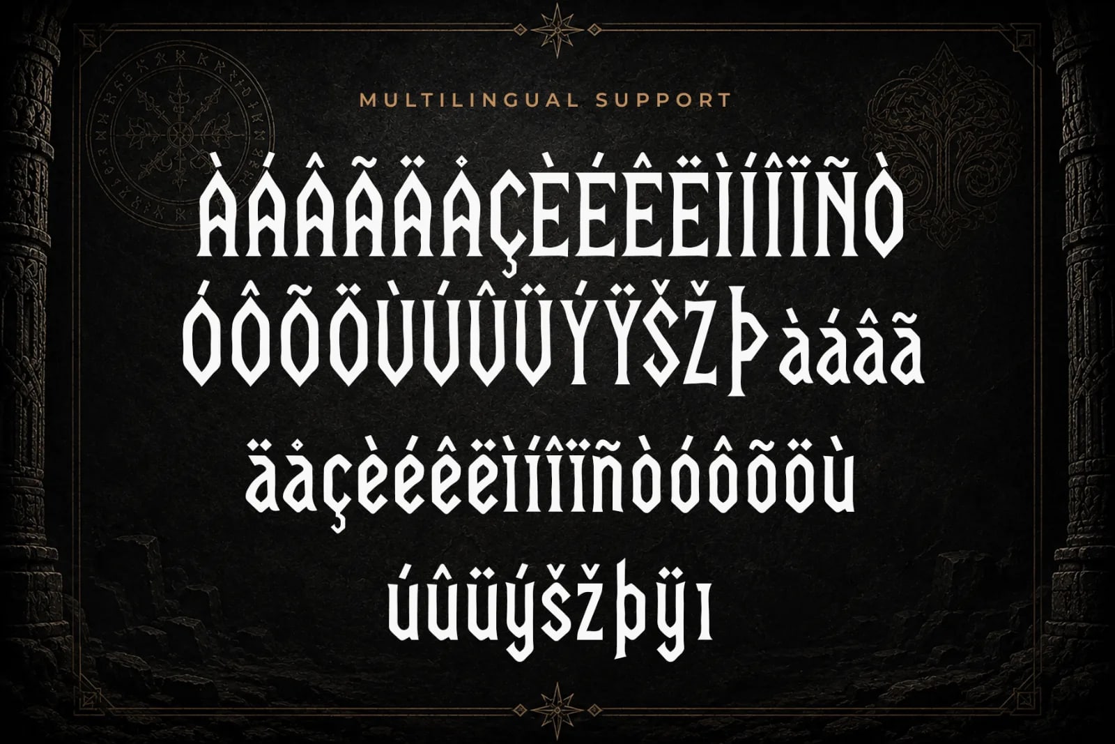 Nostic Runic – Modern Mystic Runic Display Font (preview 5 of 5)