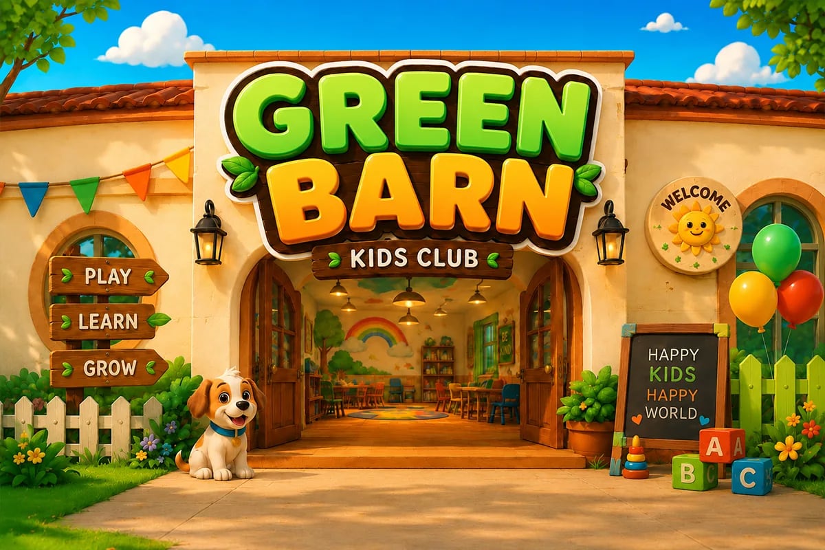 Green Field – Modern Kids Display Font (preview 3 of 5)