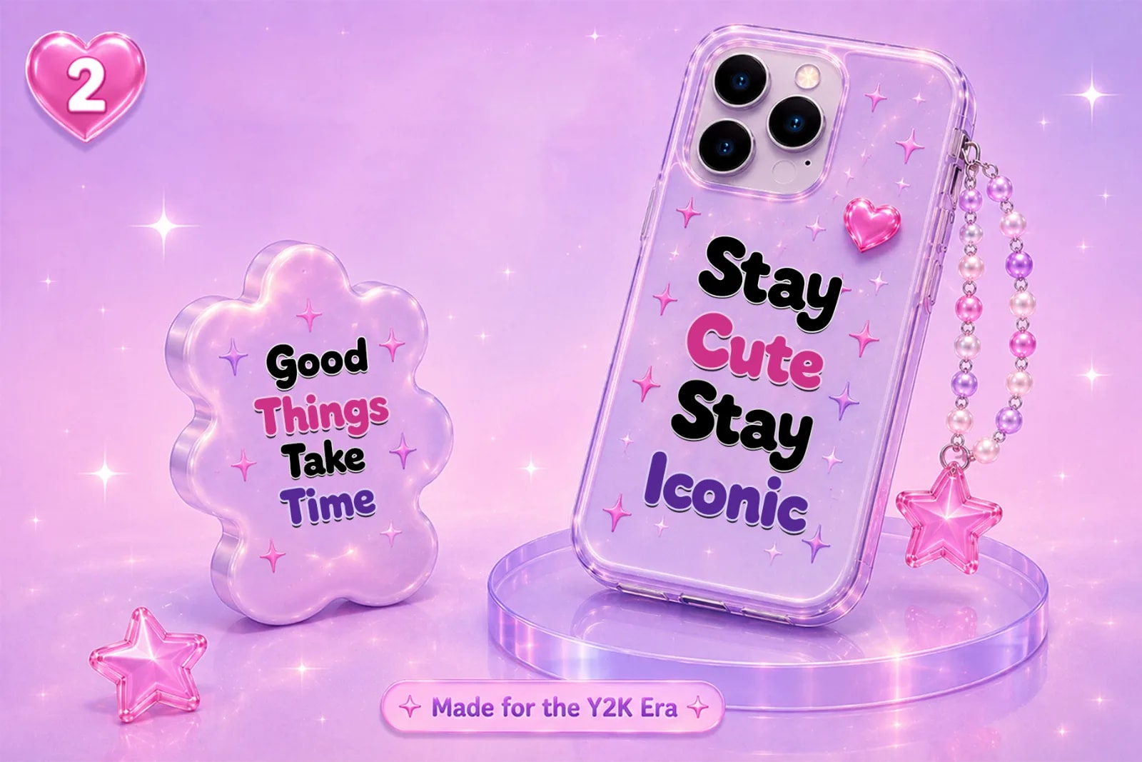 Glitter Sync – Modern Y2K Bold Display Font (preview 2 of 5)