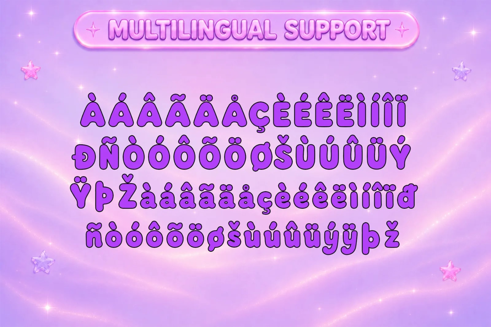Glitter Sync – Modern Y2K Bold Display Font (preview 5 of 5)