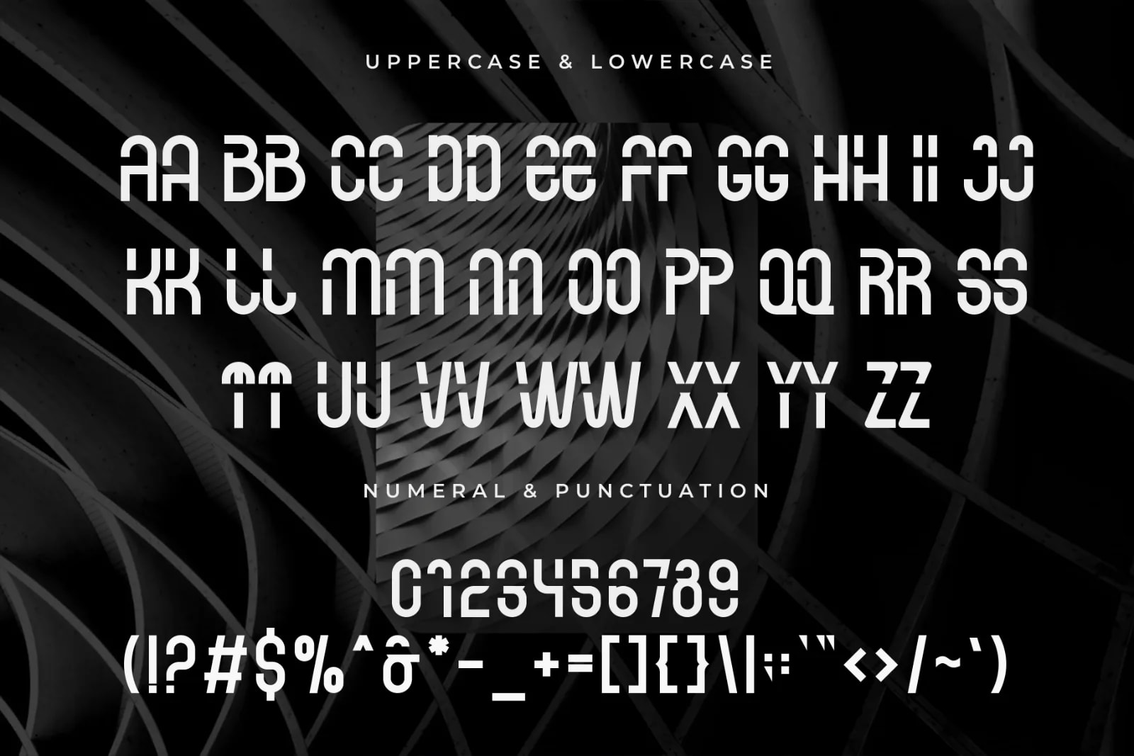 Noca – Modern Geometric Logo Display Font (preview 4 of 5)