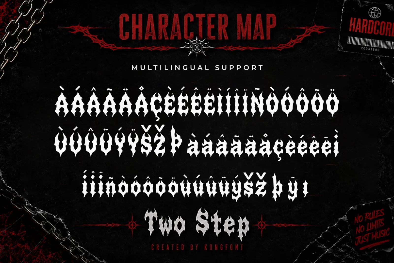 Two Step – Modern Hardcore Display Font (preview 5 of 5)