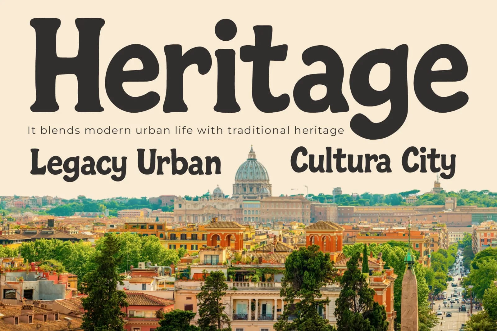 City Light – Modern Urban Display Font (preview 2 of 5)