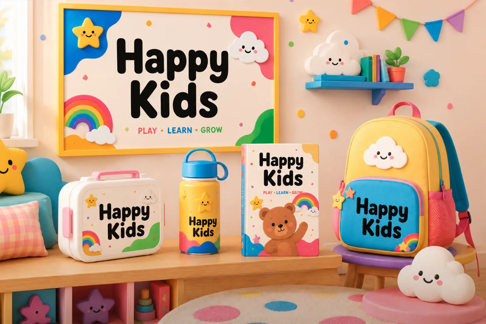 Kiddo Playful – Modern Kids Playful Display Font (preview 2 of 5)