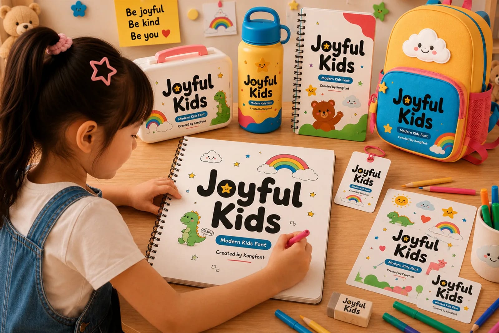 Kiddo Playful – Modern Kids Playful Display Font (preview 3 of 5)