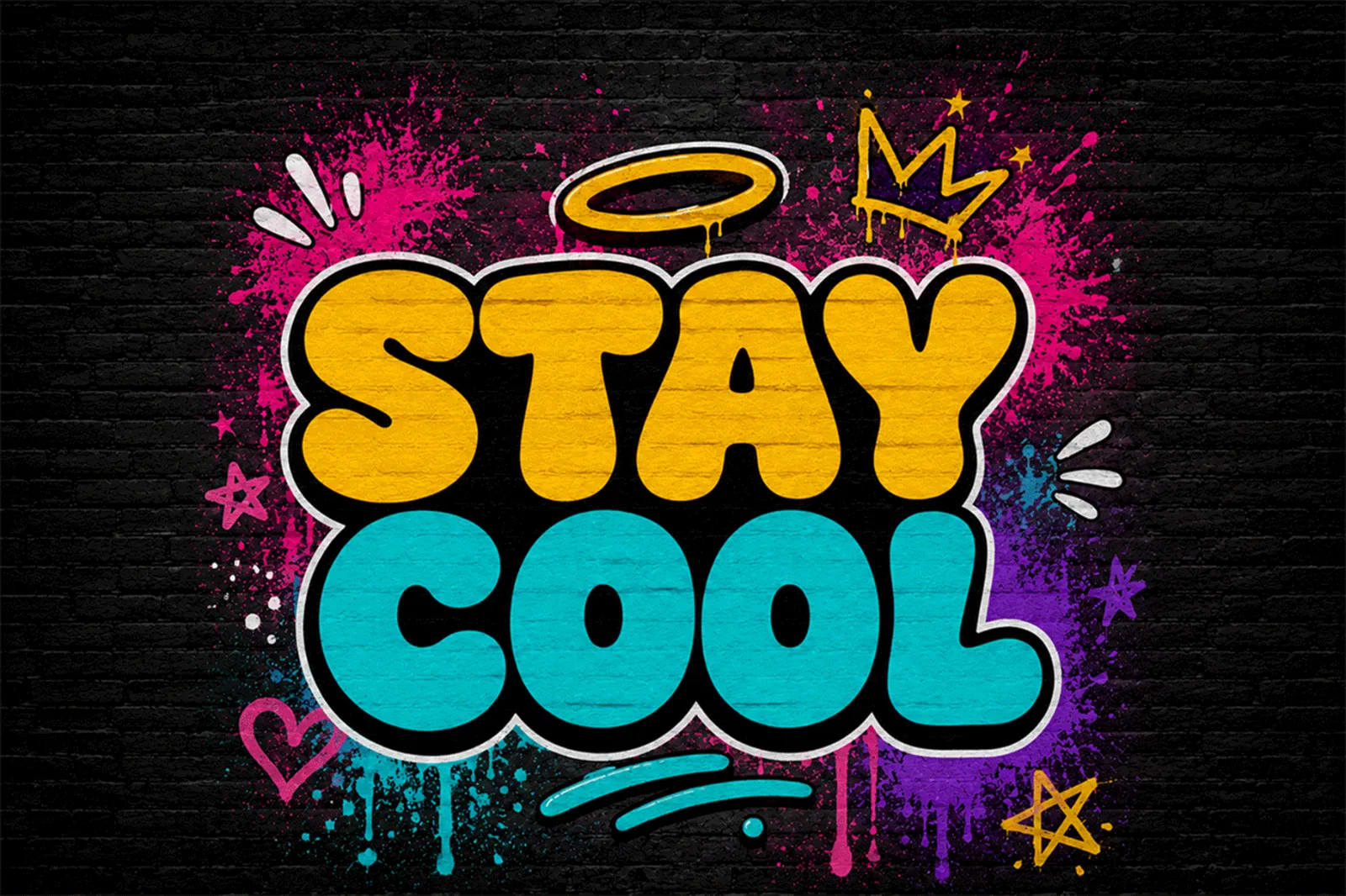 Bubble Vibes – Playful Graffiti Bubble Display Font (preview 3 of 5)