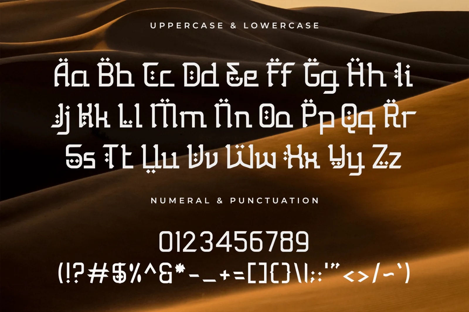 Cameron – Modern Arabic-Inspired Display Font (preview 4 of 5)