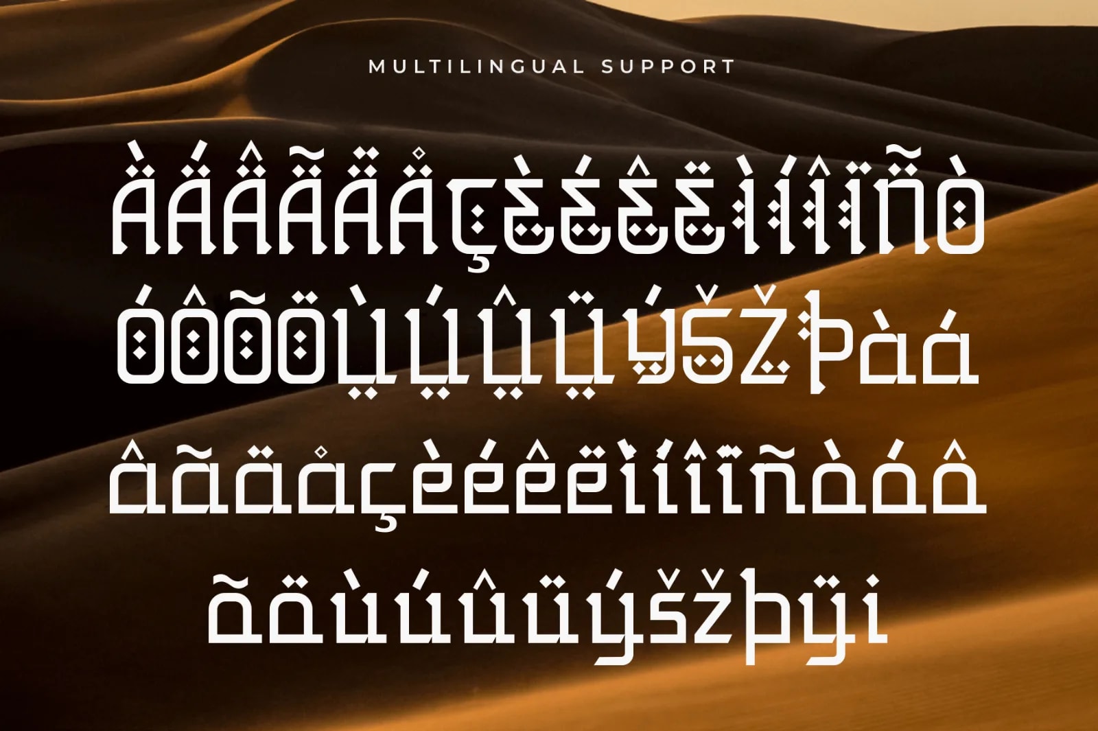 Cameron – Modern Arabic-Inspired Display Font (preview 5 of 5)