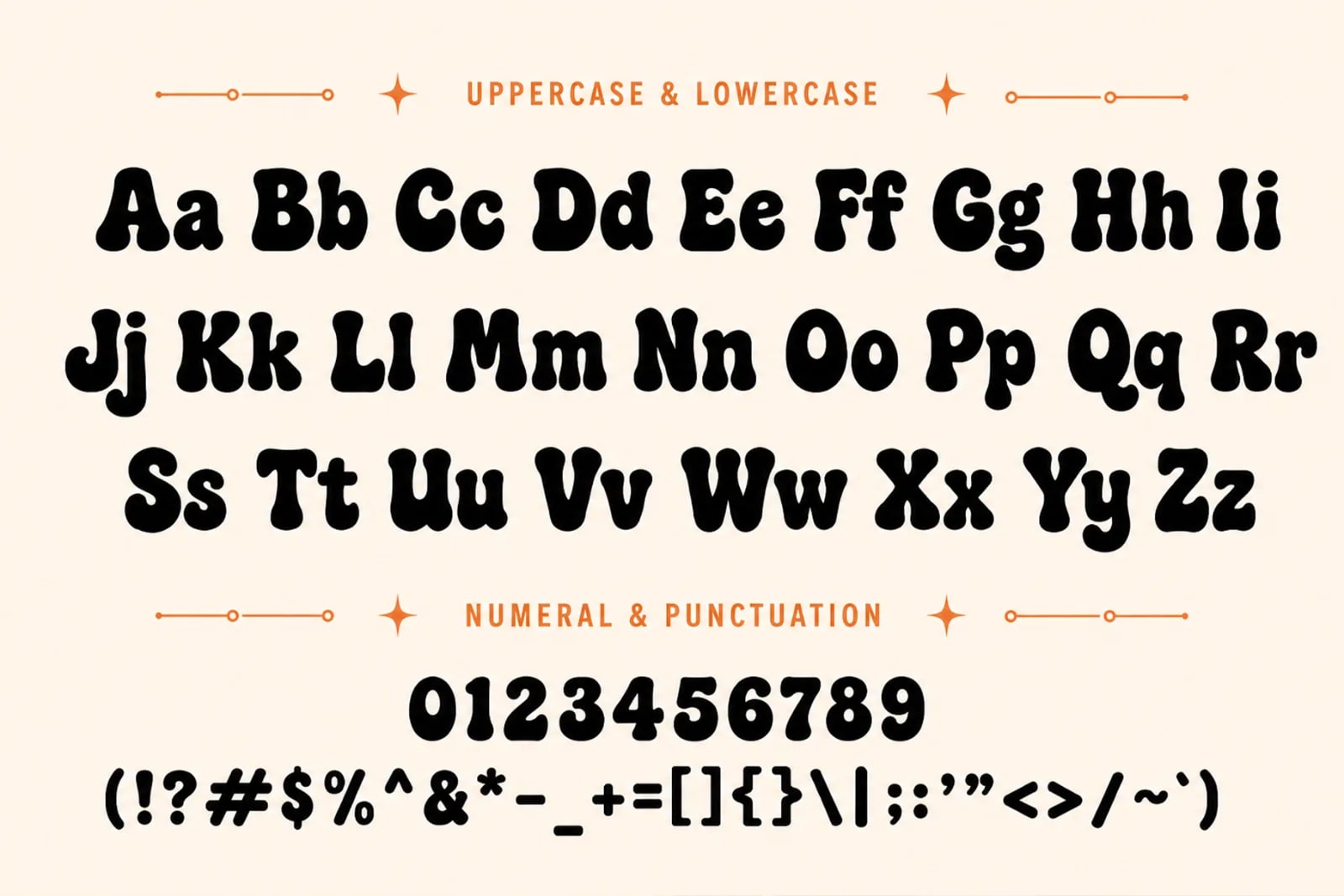 Snackaroo – Groovy Food Display Font (preview 4 of 5)