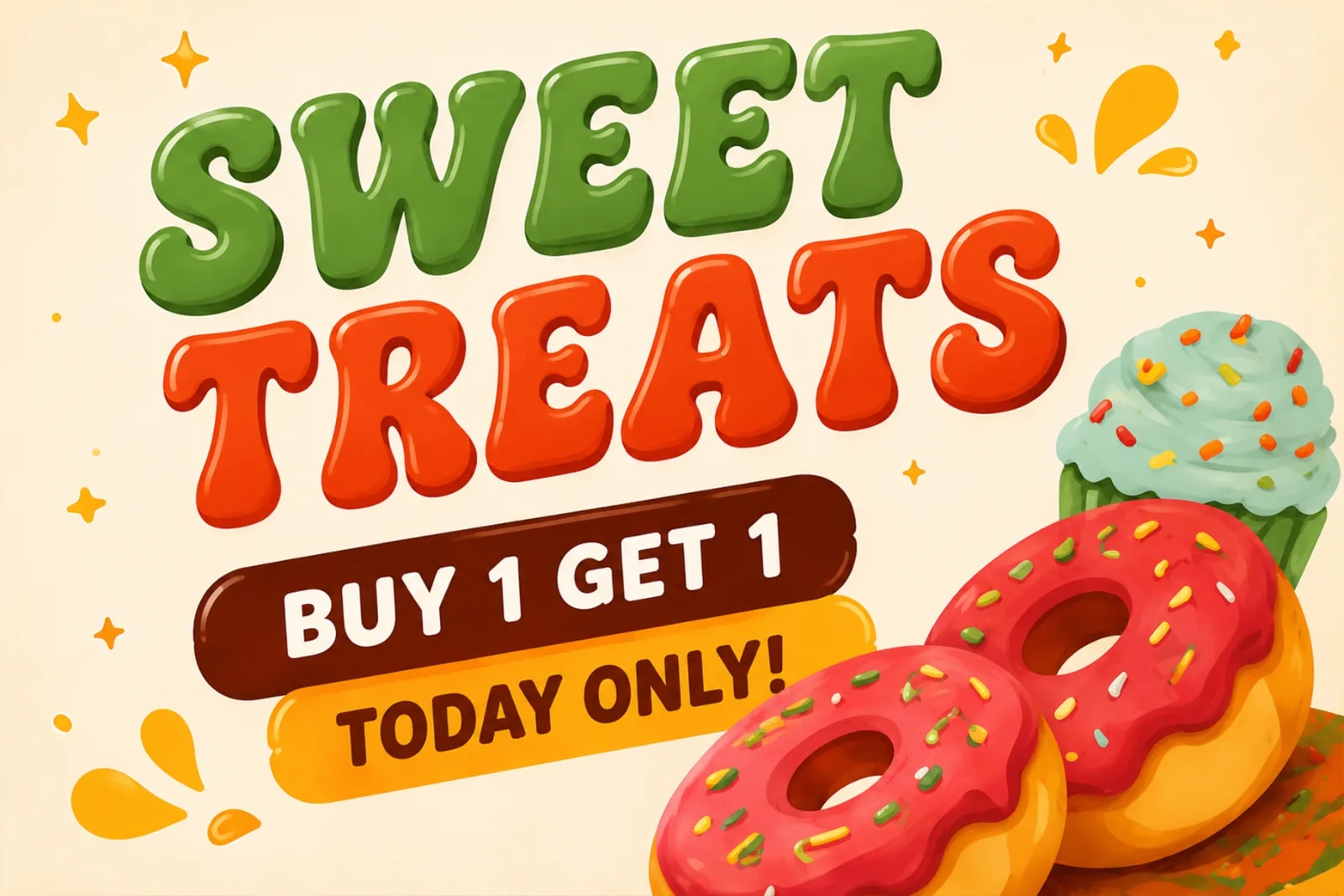 Snackaroo – Groovy Food Display Font (preview 3 of 5)