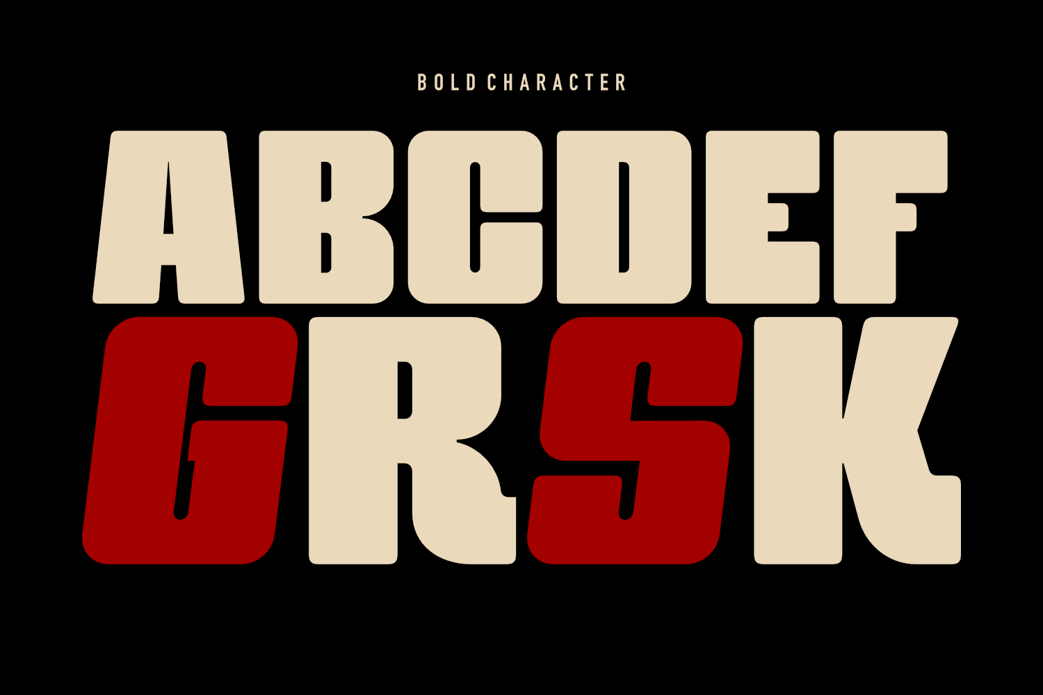 Block Head – Chunky Geometric Display Font (preview 2 of 6)