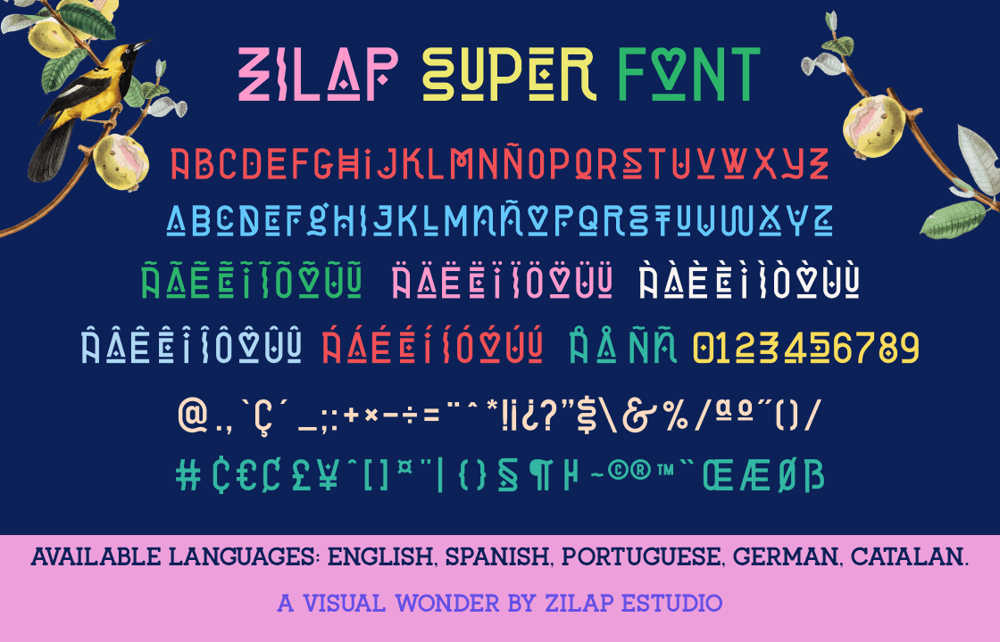 Zilap Super font (preview 2 of 6)