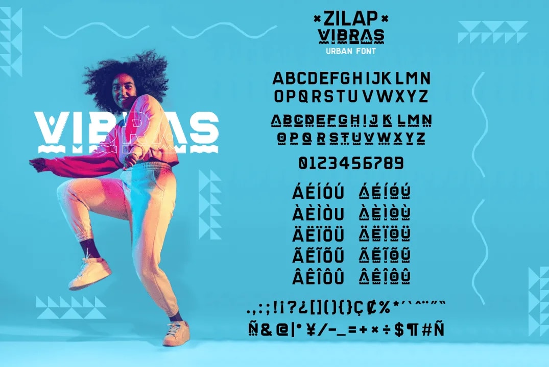 Zilap Vibras font (preview 4 of 5)
