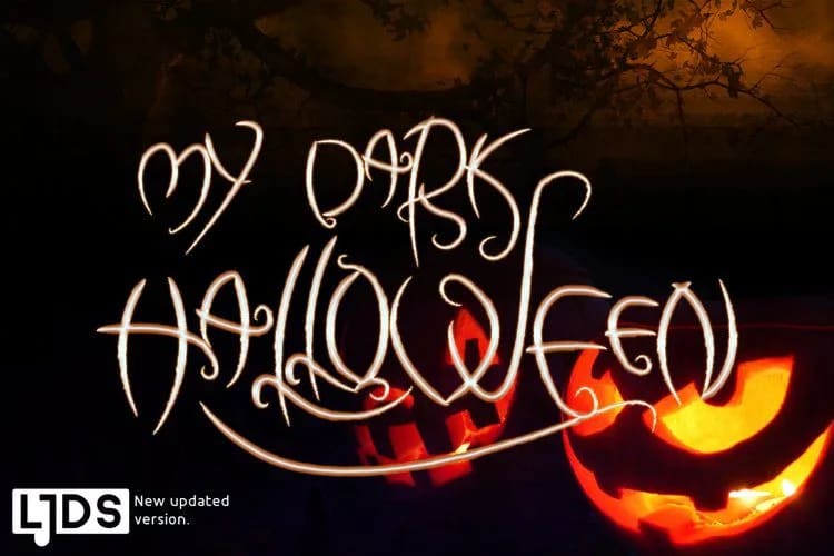 My Dark Halloween Font (preview 3 of 4)