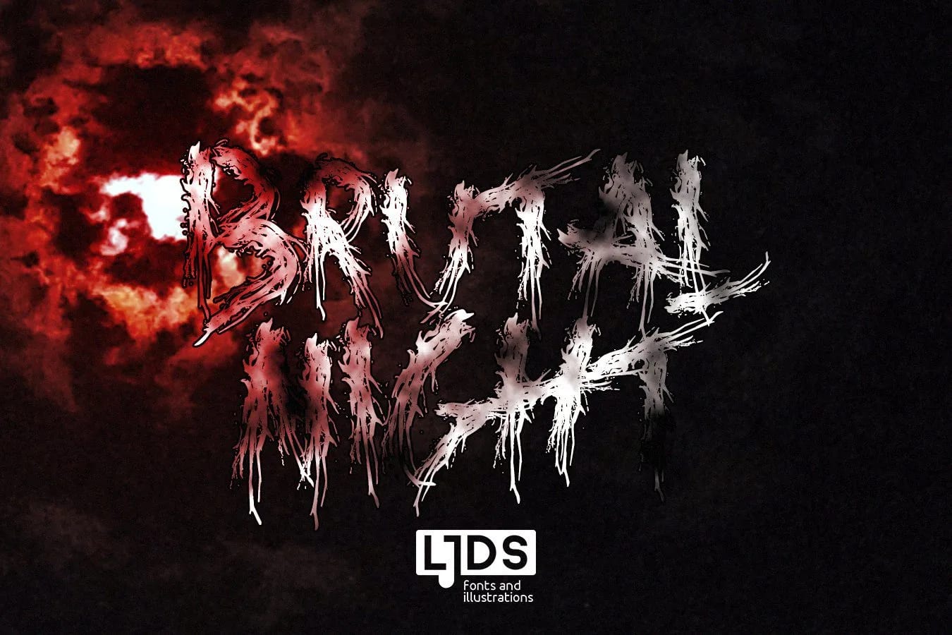 Brutal Night font (preview 3 of 3)