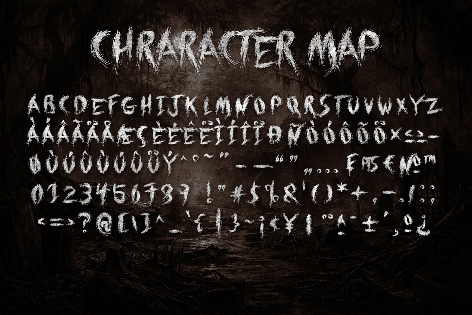 Forsaken font (preview 2 of 6)