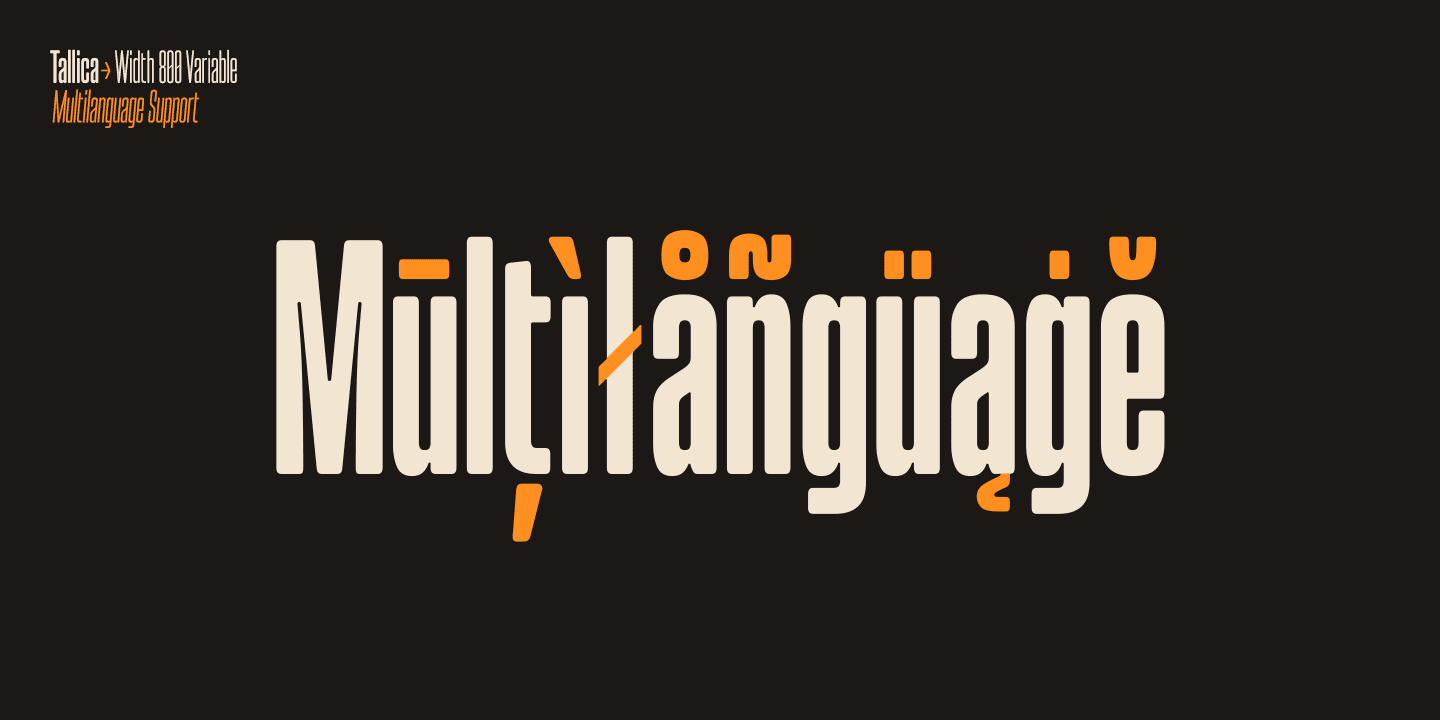 Tallica — Extra Condensed Grotesque Variable Font (preview 4 of 4)