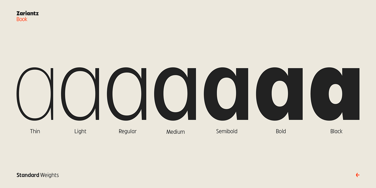 Zariantz Book — Editorial Modern Sans Variable Font (preview 2 of 4)
