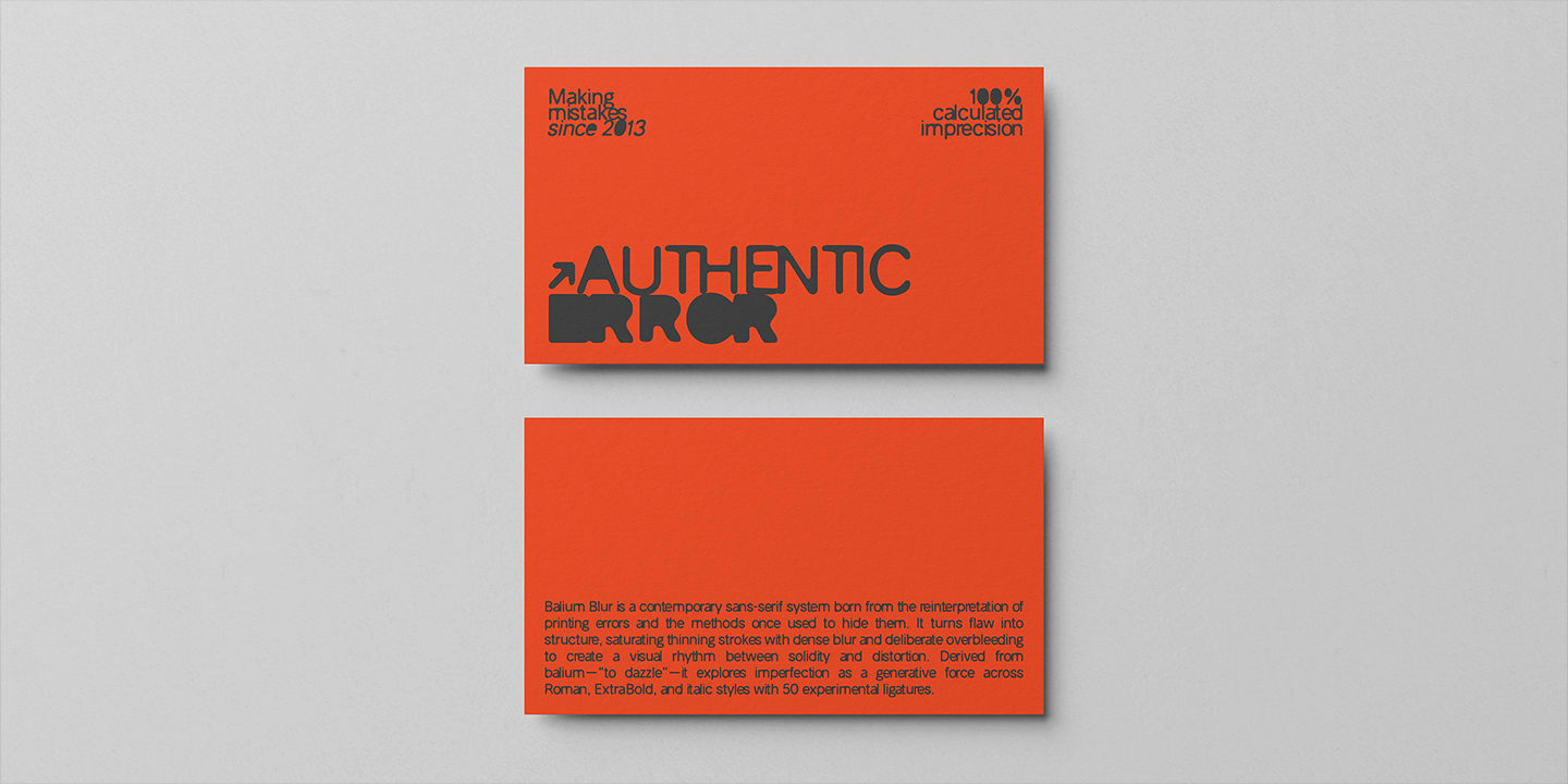 Balium Blur — Distorted Sans Serif Display Font (preview 2 of 4)