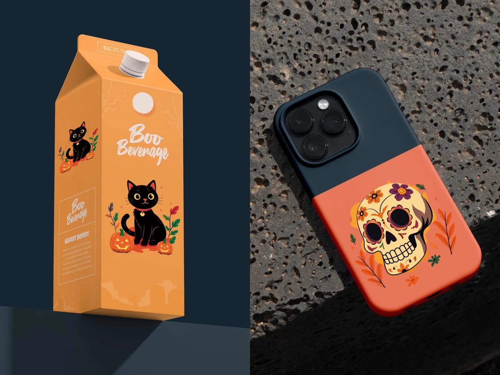 50 Halloween Spooky Illustrations – Cute Monsters & Ghosts (preview 5 of 5)