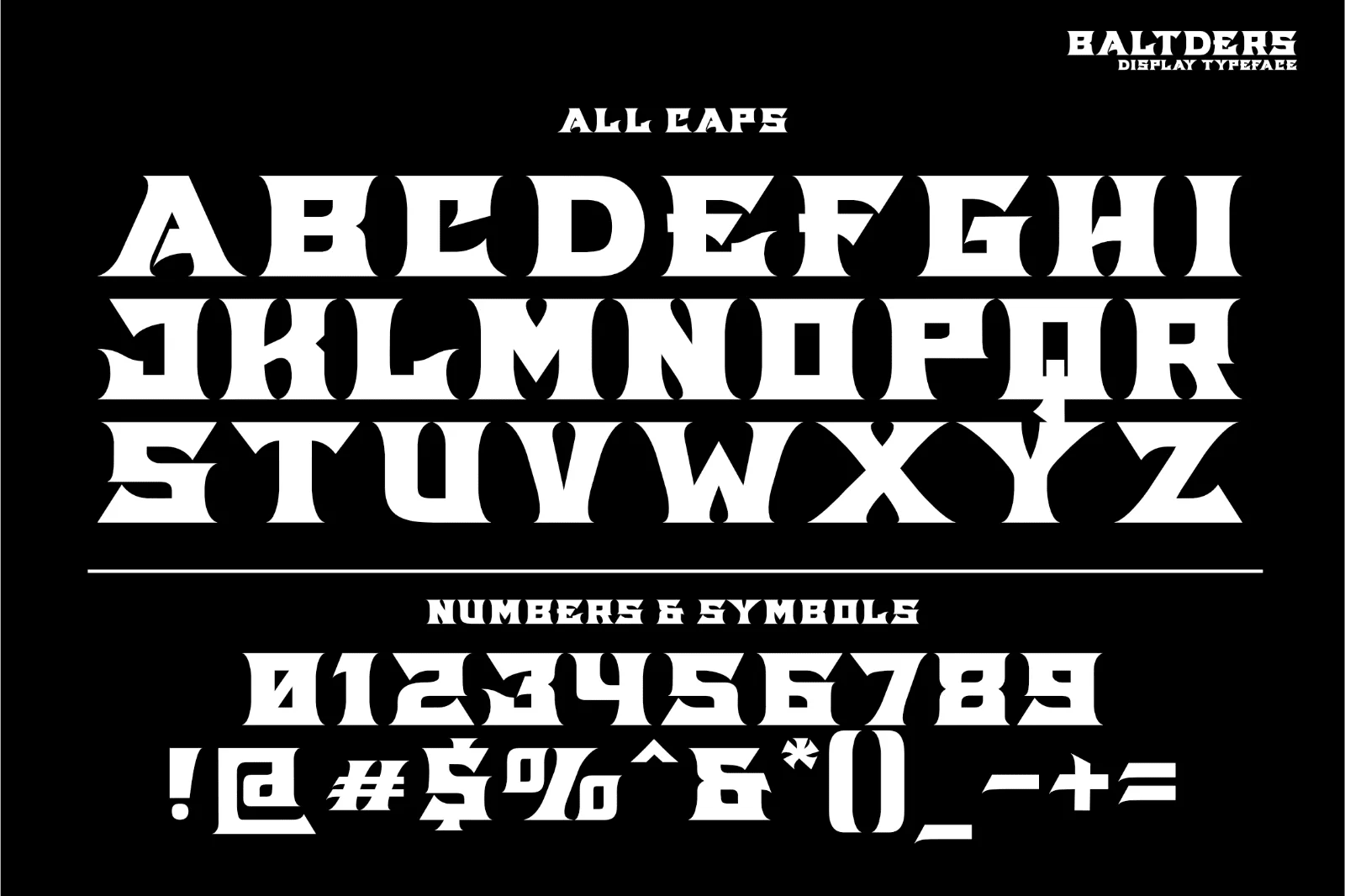Baltders – Bold & Strong Display Typeface (preview 2 of 6)