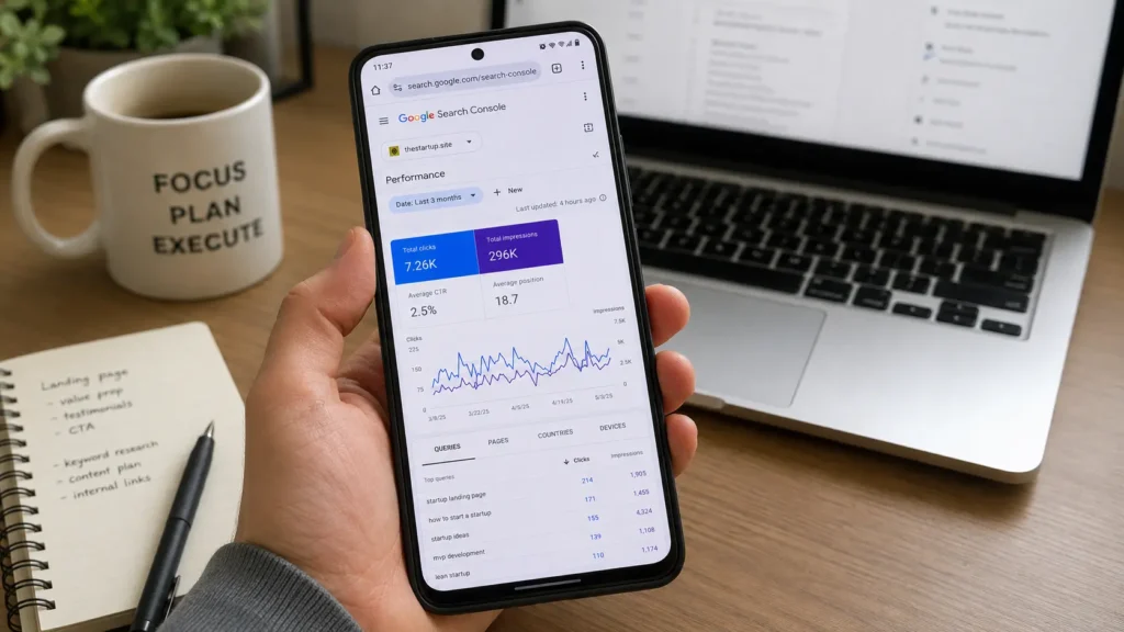 google search console data
