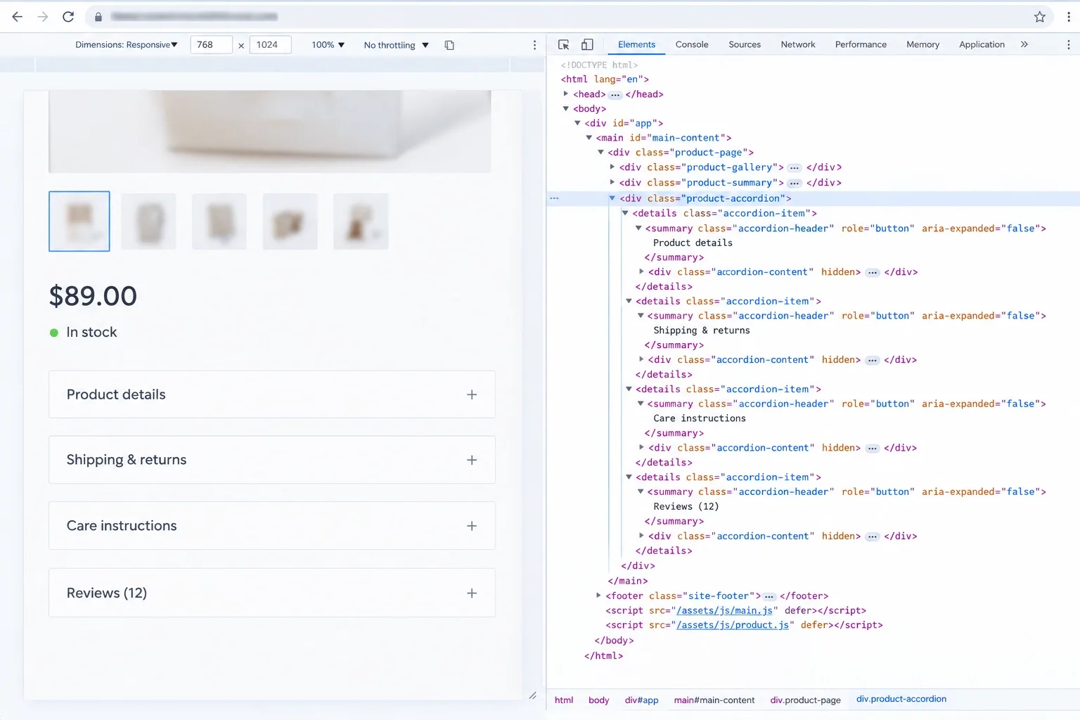 Chrome-DevTools-showing-accordion-panel-text-present-in-the-page-DOM