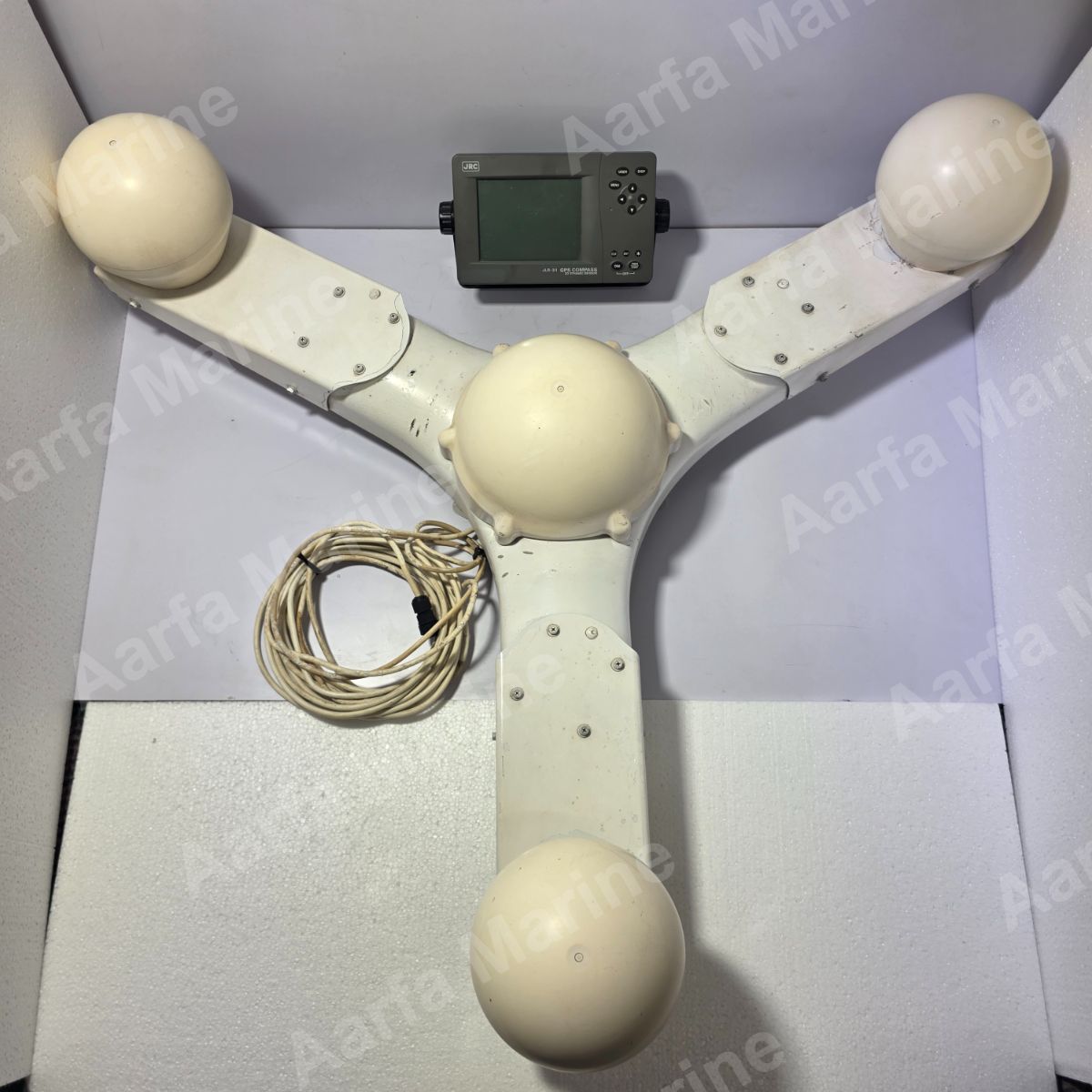 JRC JLR-31 GPS COMPASS / GPS SATELLITE COMPASS FULL SET WITH NNN-31 SENSOR UNIT thumbnail 6